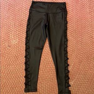 Victoria Secret Knockout Lace up Leggings